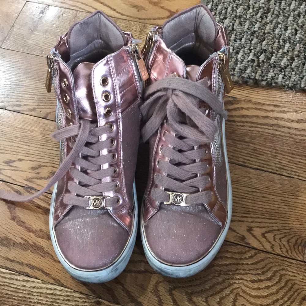 Michael Kors rose gold like new sneakers